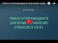 Поиск значений (урок Excel) Поиск значений (урок Excel)