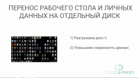 Перенос рабочего стола (урок Windows) Перенос рабочего стола (урок Windows)
