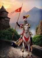 Коллаж — Уехал славный рыцарь (3 урока Photoshop) Коллаж — Уехал славный рыцарь (3 урока Photoshop)