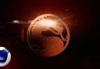 Огненный логотип Mortal Kombat в Cinema 4D