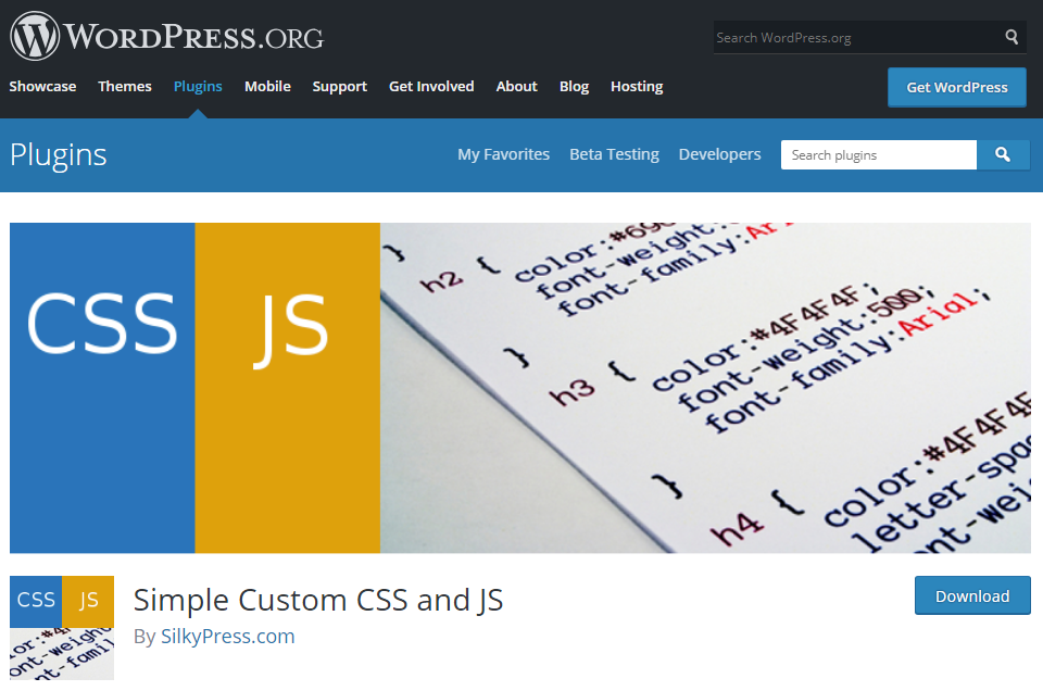 Simple Custom CSS & JS